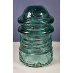 Vintage Hemingray No 9 Glass Insulator Aqua Patent May 2 1893