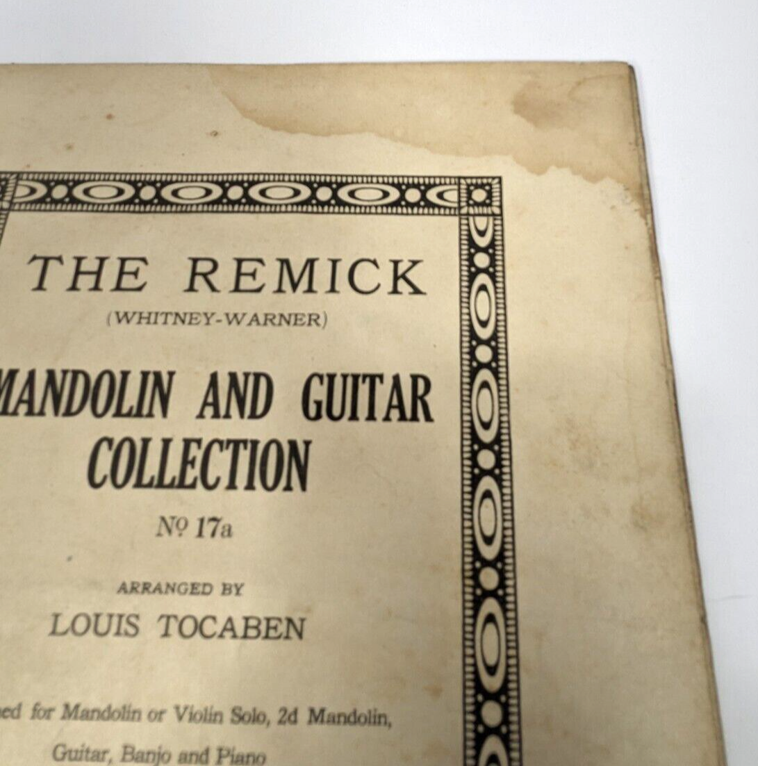 Antique 1916 Mandolin & Guitar Collection No. 17a – Louis Tocaben