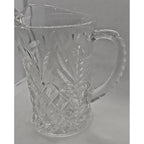 Vintage 5" Tall Anchor Hocking Pressed Pineapple Glass Creamer Pitcher 1960s