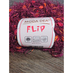 Moda Dea Flip Yarn Claret 9366 Novelty Eyelash Yarn 50g 55 Yards