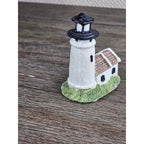 Mini Nautical Lighthouse Figurine Coastal Resin 3 Inch Decor