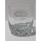 Vintage OMara Irish Country Cream Glass Etched Logo Cocktail Glass