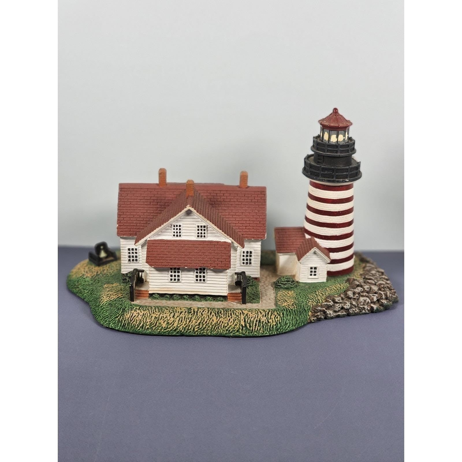 Danbury Mint West Quoddy Head Lighthouse 1994 COA Maine