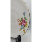 Vintage Clare Bone China Saucer Floral Gold Rim England 5.5