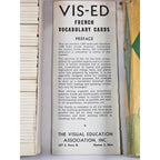 Vintage Vis-Ed French Vocabulary Cards Set 1000 Words Language Study