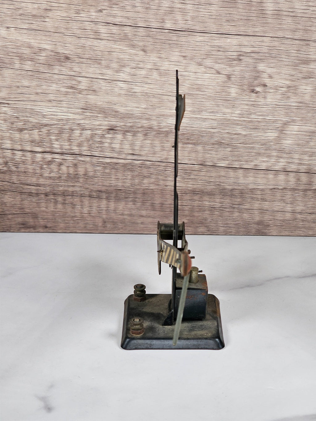 Vintage Marx O Gauge Train Railroad Crossing Arm & Signal Untested