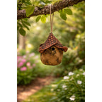 Handmade Terracotta Bird Figurine Folk Art Rustic Home Decor