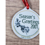 Vintage 2001 J.C. Leyendecker Porcelain Christmas Ornament