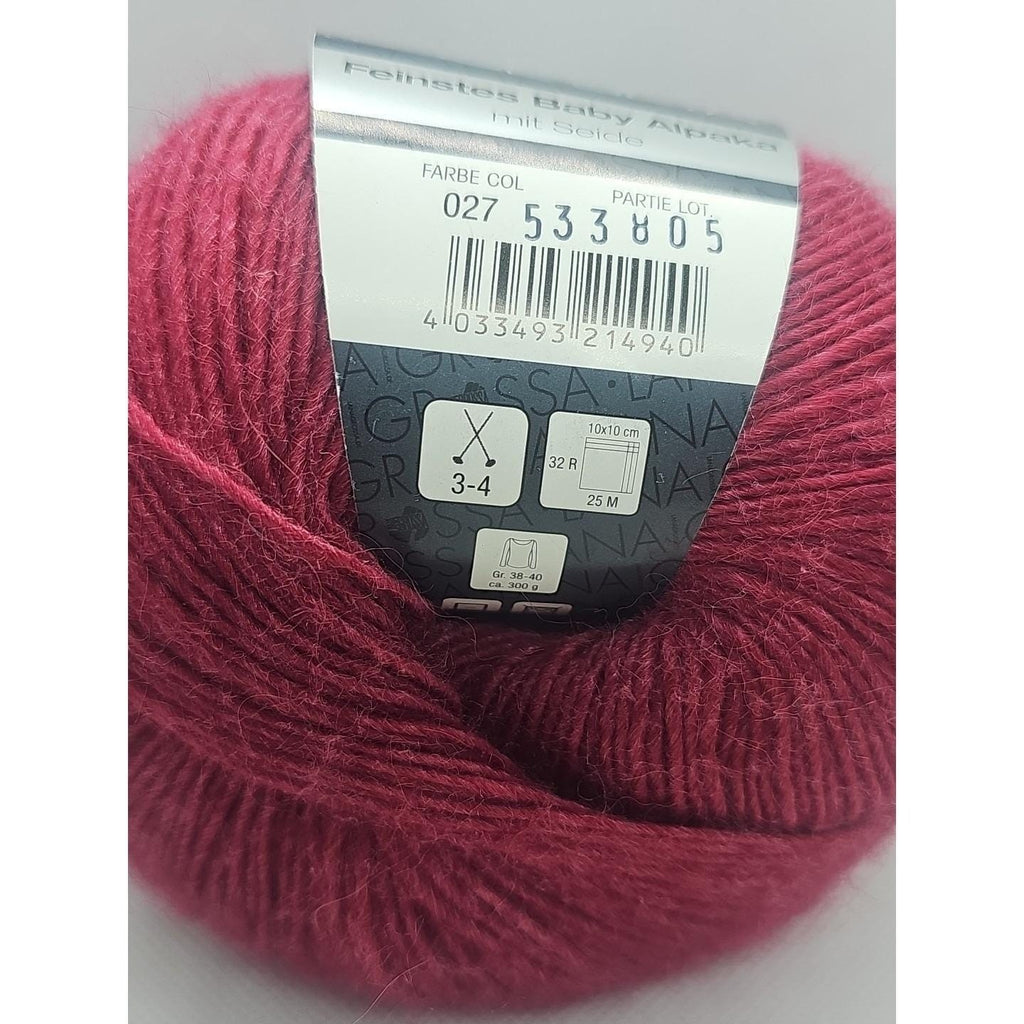 Lana Grossa Lace Seta Feinstes Yarn Alpaca Silk Lace Italy