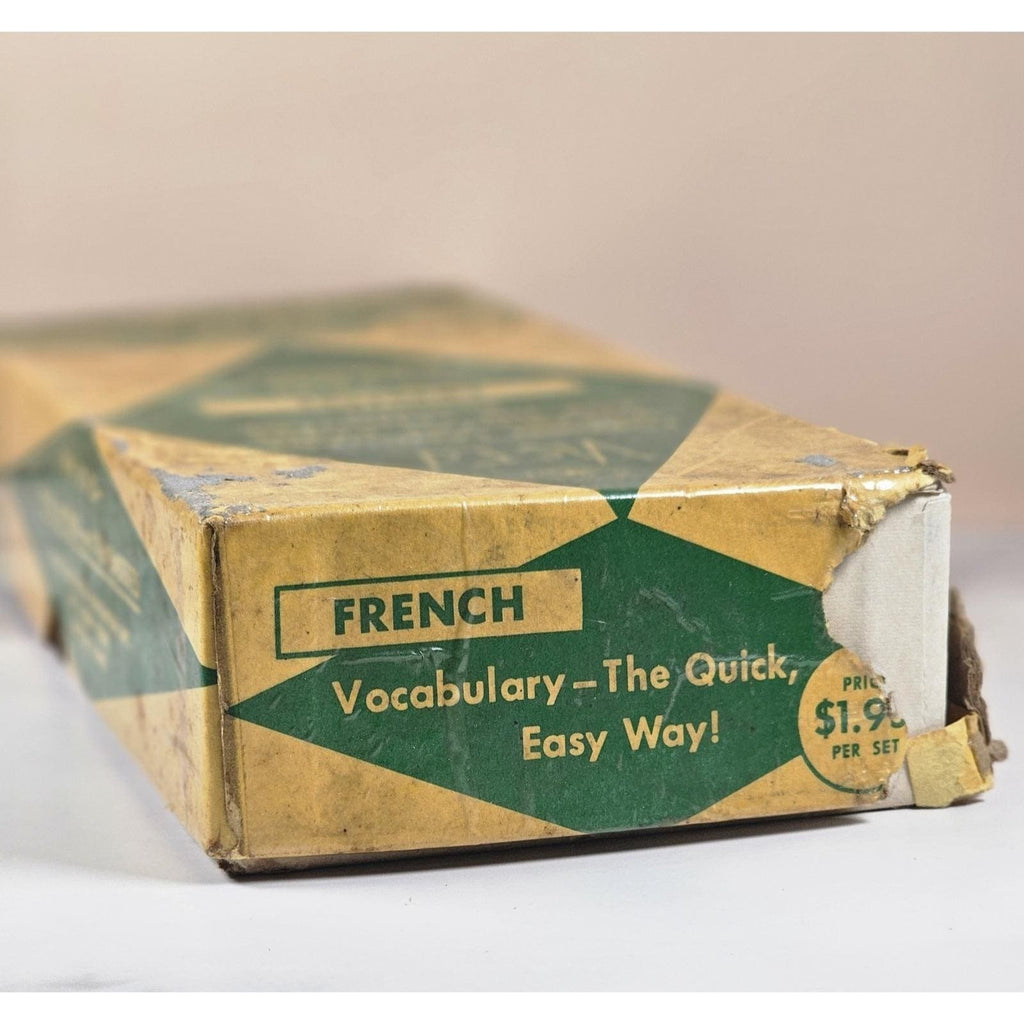 Vintage Vis-Ed French Vocabulary Cards Set 1000 Words Language Study