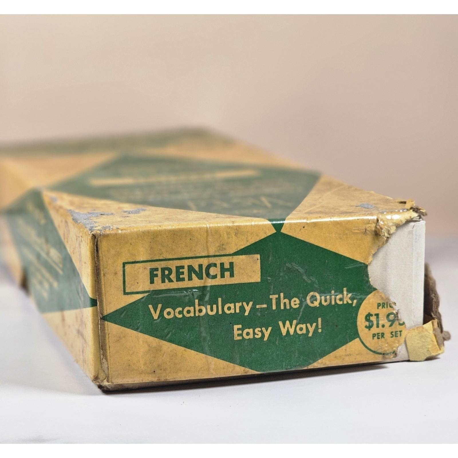 Vintage Vis-Ed French Vocabulary Cards Set 1000 Words Language Study