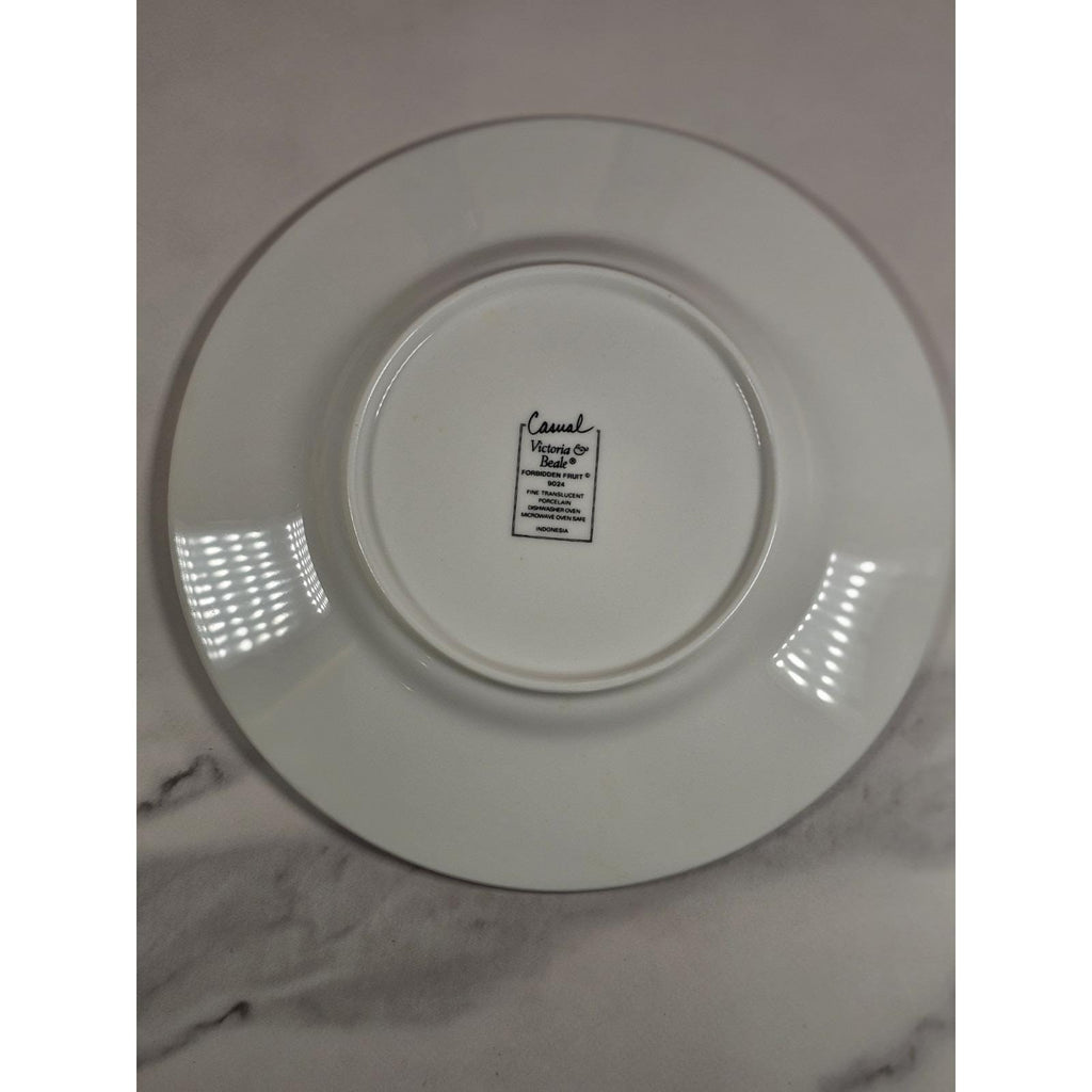 Vintage Stoneware Plates Blue Green Geometric Dessert Plates