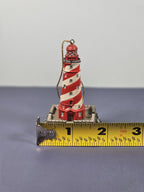 2000 Lefton White Shoal, MI Lighthouse Christmas Ornament 12856