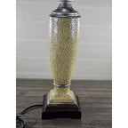 Vintage Textured Table Lamp 28.5" Tall Speckled Cream Base