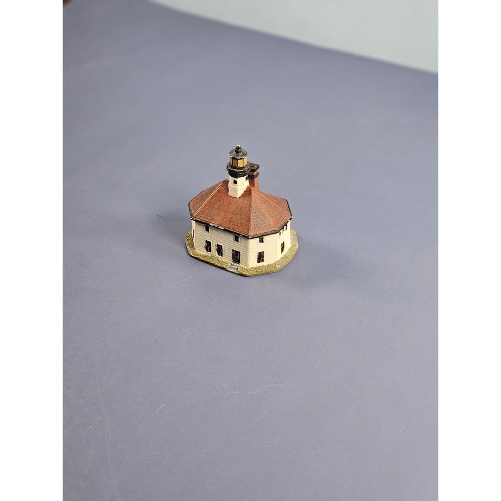 Lenox Eldred Rock Lighthouse Thimble Vintage Miniature Alaska Collectible