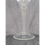 Vintage Crystal Wine Glass Clear Stemmed Barware 6.5"