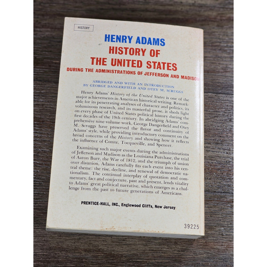 Henry Adams History of the United States 1963 Spectrum PB