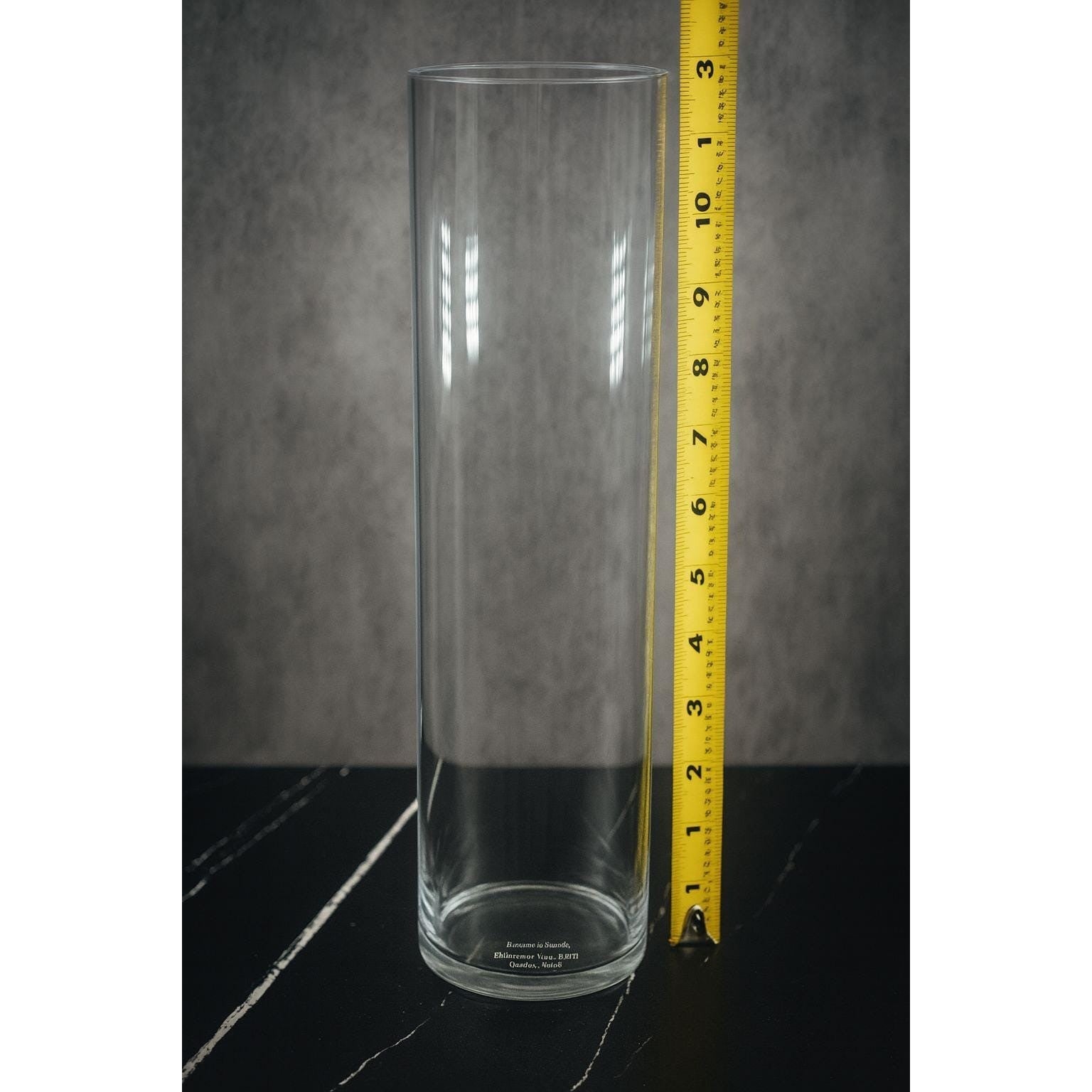 Vintage Pyrex Glass Cylinder Candle Holder 14 Inch Tall Clear Corning NY