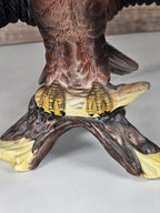 Vintage Bald Eagle Figurine – Majestic Resin Sculpture – 6¼” Tall