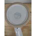 Vintage Gerz West Germany White Beer Stein Sculptural Hand Handle