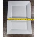 Better Homes & Gardens White Rectangular Serving Platter 14.5 Inch