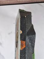 1920's  LUX Clock Co "Bungalow Deluxe Art Clock" Novelty Desk Clock