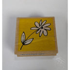 Wood Rubber Stamp Set Cat Rose Dragonfly Asian Symbols Set of 7