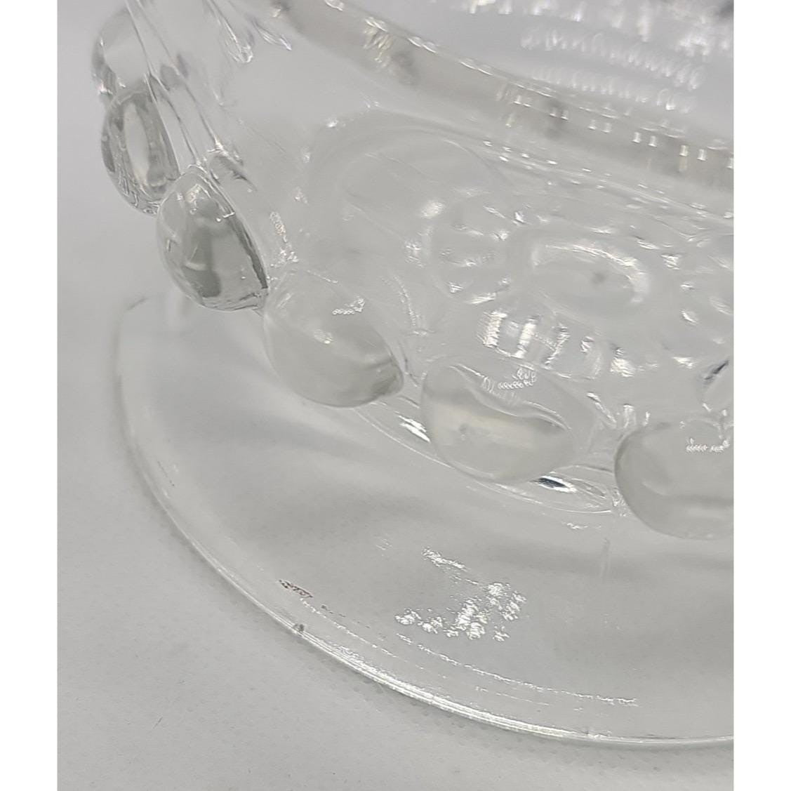 Vintage Clear Glass Sundae Dish Footed Ice Cream Dessert Cup