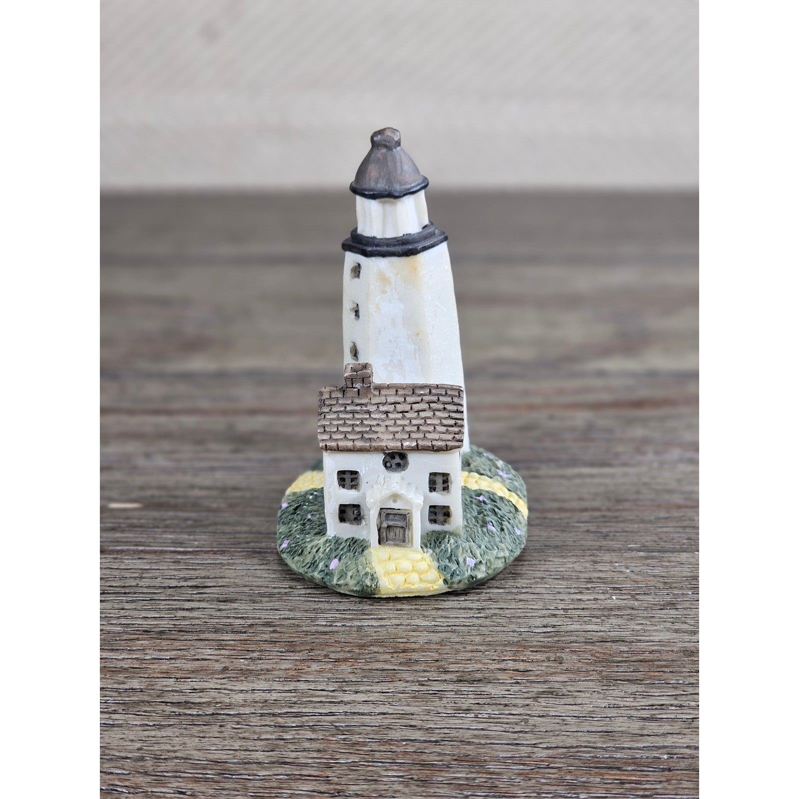 Vintage Resin Lighthouse & Cottage Figurine Coastal Nautical Decor