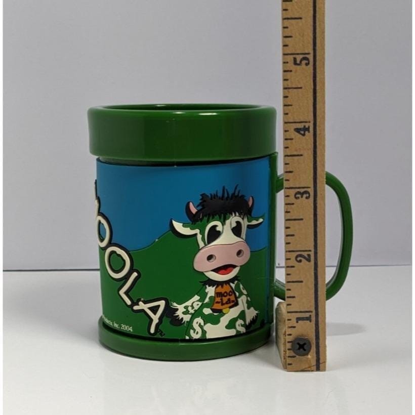 Vintage Moola Drive Thru ATM Mug Green 3D Barn Moo-La Cow