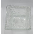 Vintage Mikasa Crystal Baby Keepsake Box BABY Glass Memory Box