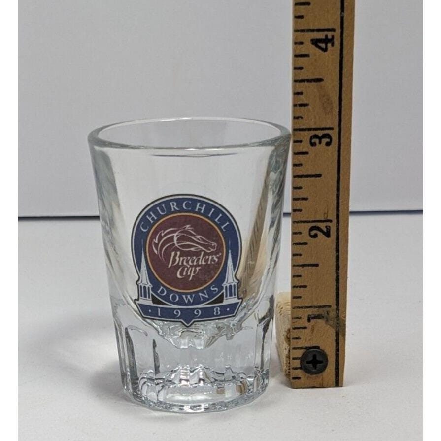 1998 Breeders Cup Churchill Downs Shot Glass Horse Racing