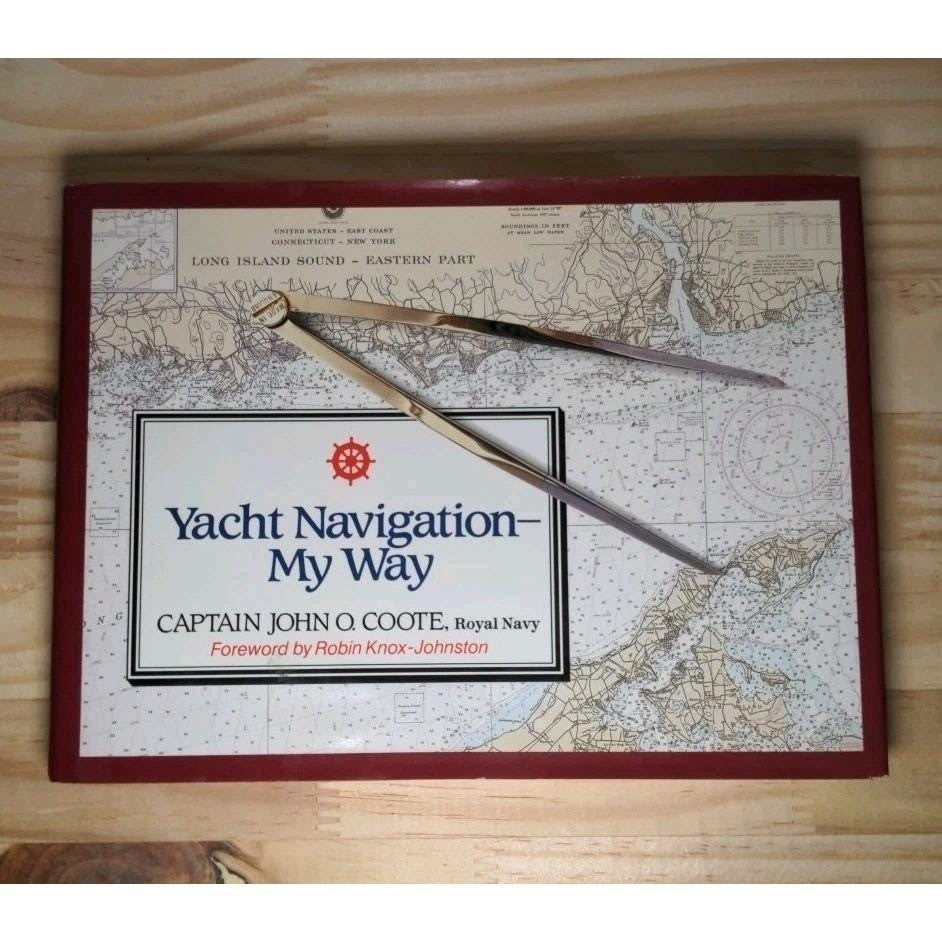Yacht Navigations by John O. Coote 1989 Hardcover Inscribed Nautical Book