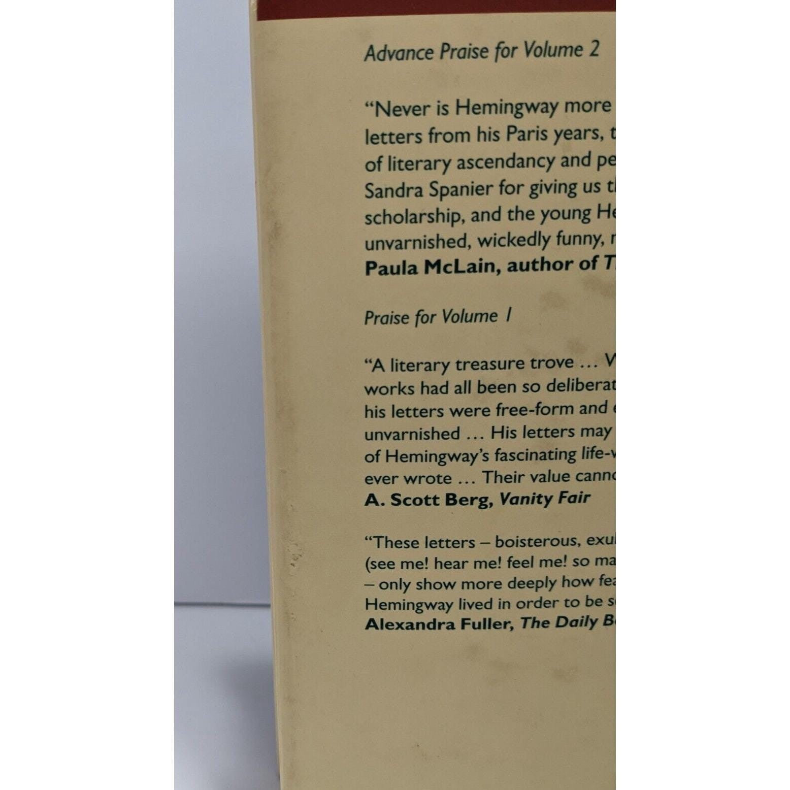 Letters of Ernest Hemingway Vol 2 1923-1925 Hardcover Book