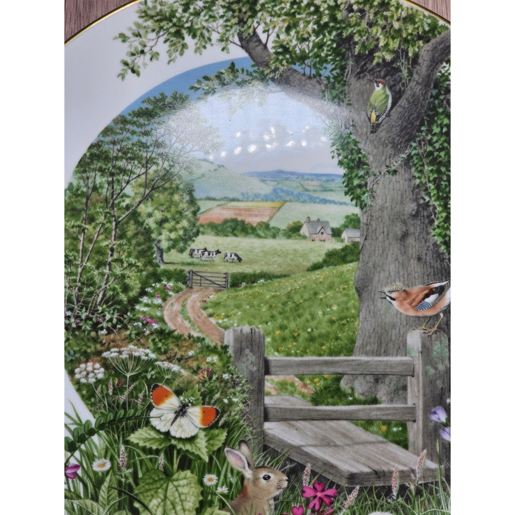 Vintage Franklin Porcelain Plate A Country Path in May Peter Barrett 9 Inch