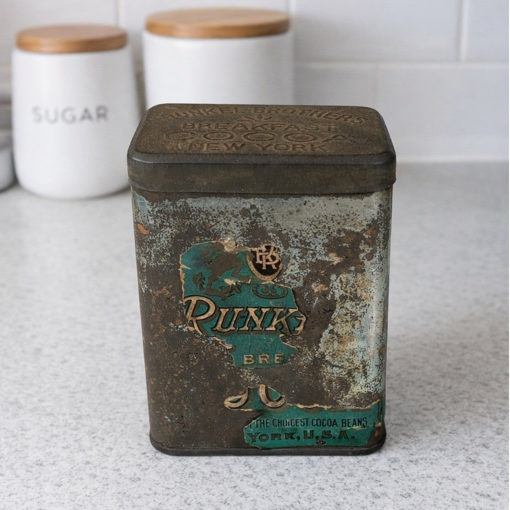 Antique Runkel Brothers Breakfast Cocoa Tin York PA