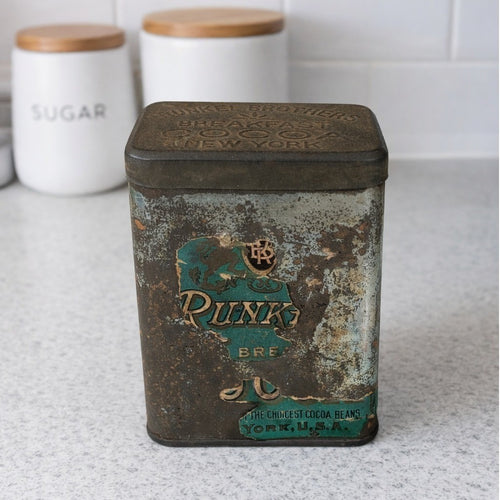 Antique Runkel Brothers Breakfast Cocoa Tin York PA