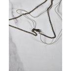 Vintage Pocket Watch Necklace Eiffel Tower Charm Long Chain