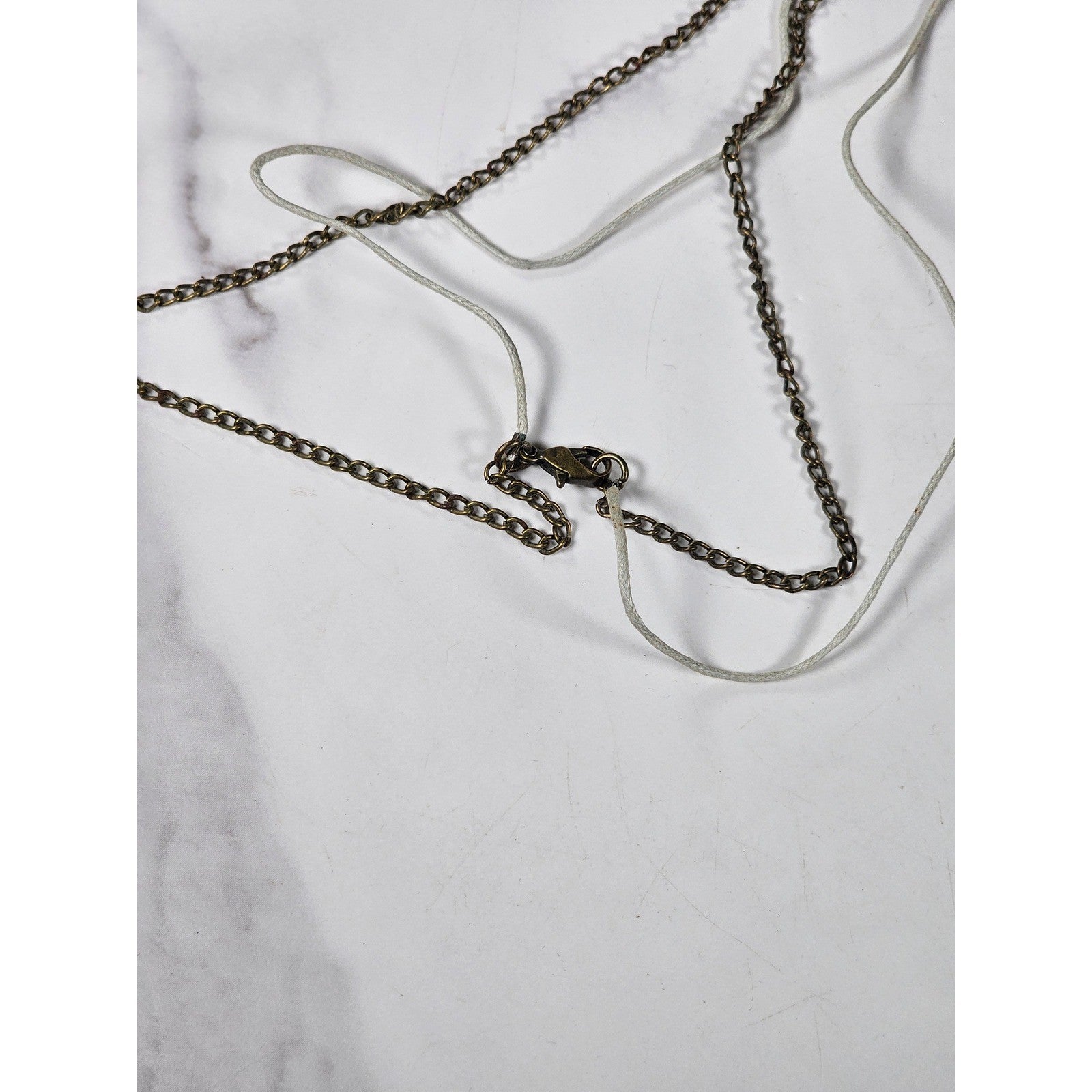 Vintage Pocket Watch Necklace Eiffel Tower Charm Long Chain