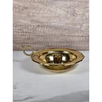 Vintage Brass Chamberstick Candle Holder with Handle | Made in India