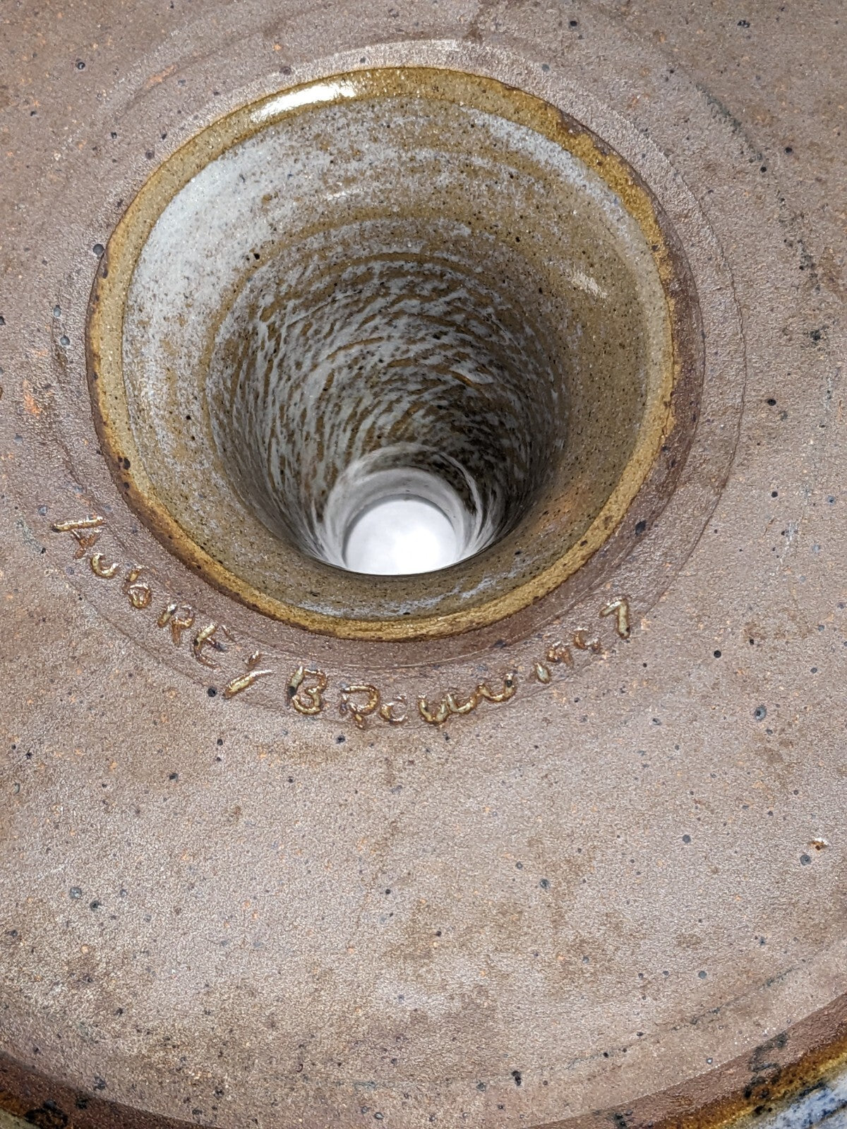 Hand-made Pottery Baking Dish by Aubrey Brown 1997 – Rustic Farmhouse Kitchen