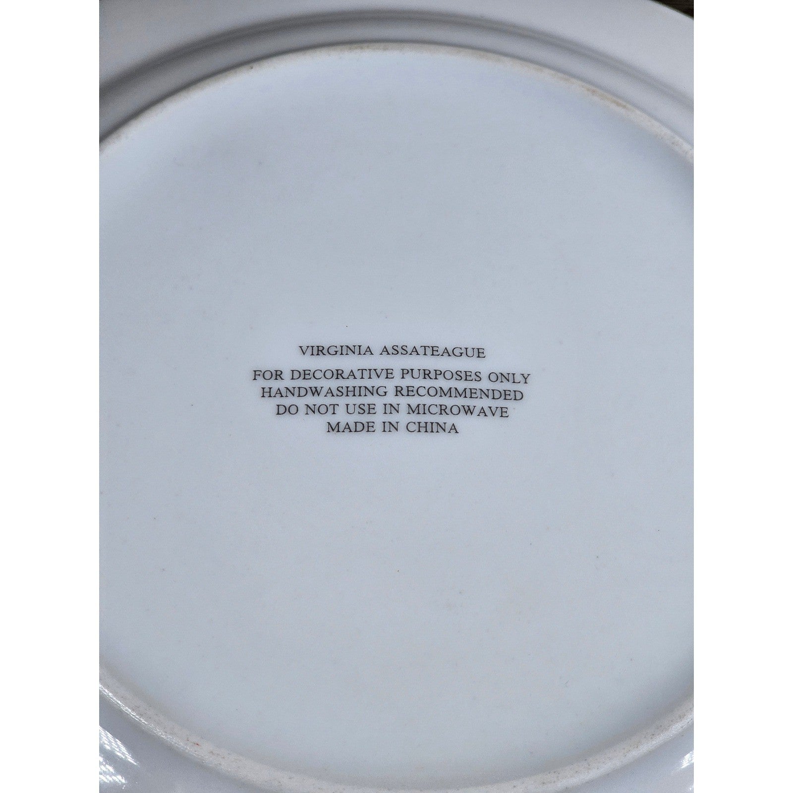 Virginia Assateague Lighthouse Decorative Plate 8 Inch Coastal Decor