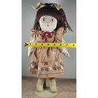 Vintage 17" Handmade Cotton Girl Doll