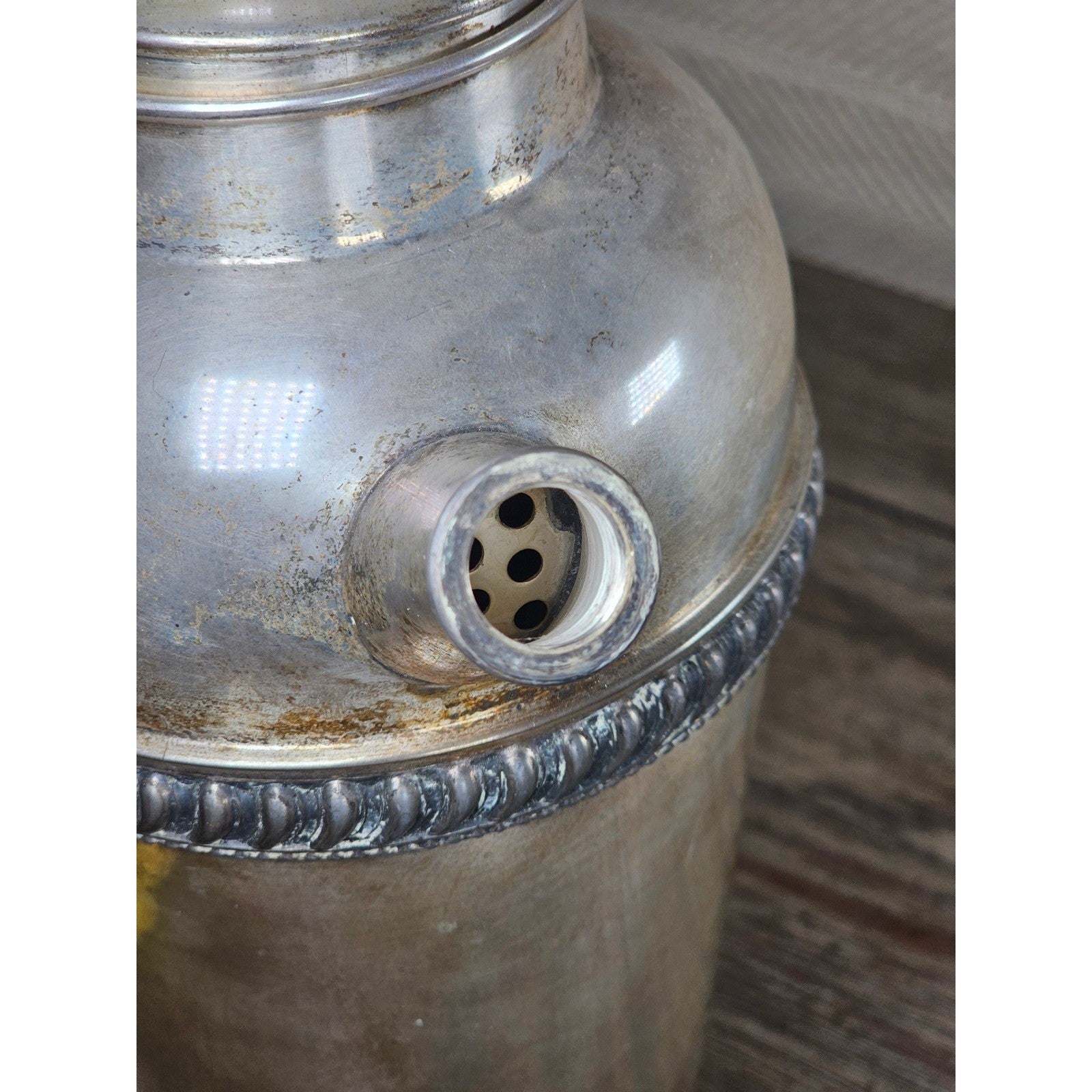 Vintage Silverplate Coffee Pot 12" Tall Ornate Handle Spout
