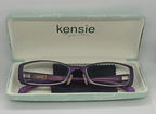 Kensie Evolve TO 58-16-135 Purple/ Black Full Rim Eyeglasses With Case