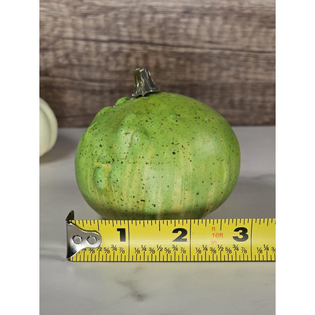 Set of 4 Mini Artificial Pumpkins & Gourds Autumn Fall Table Decor