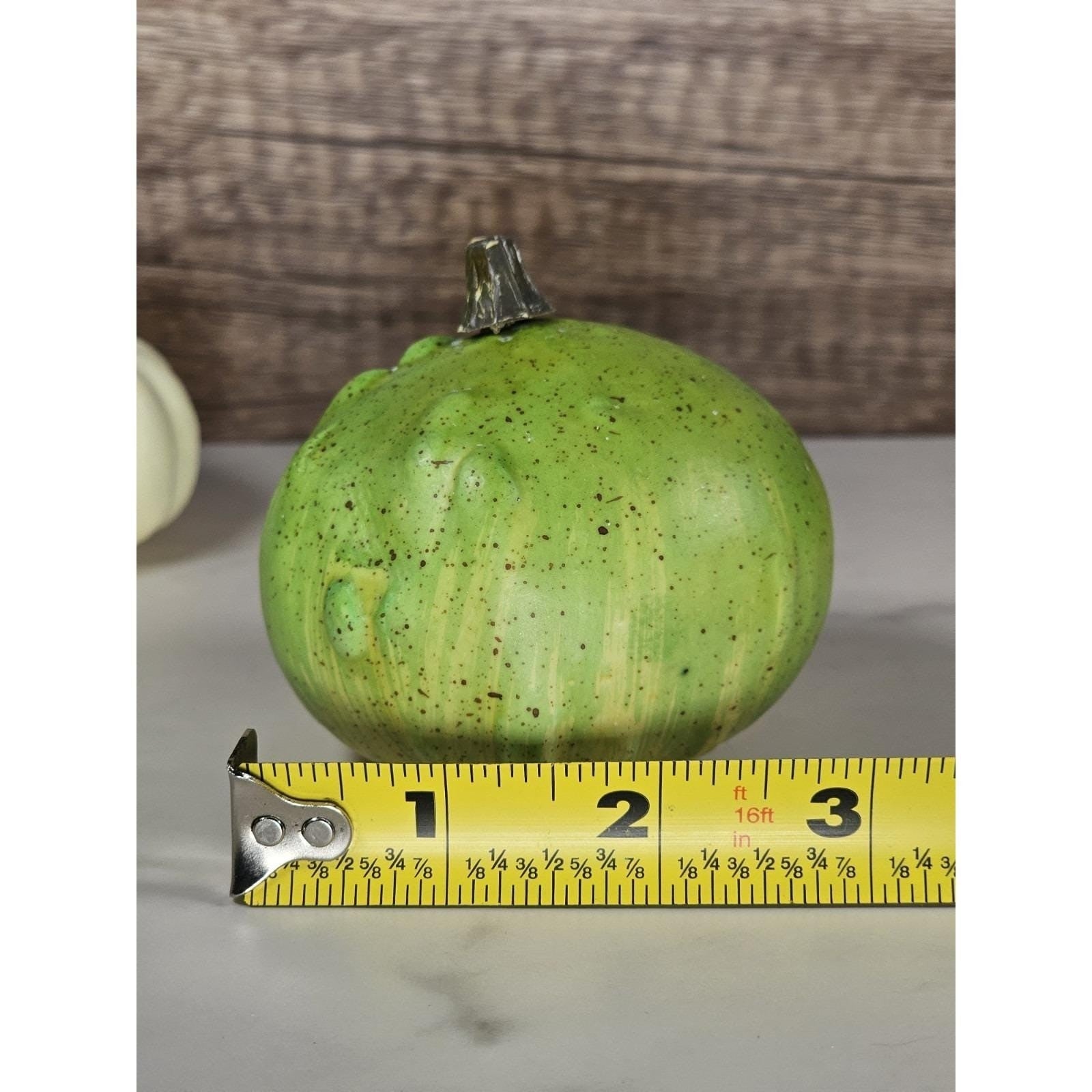 Set of 4 Mini Artificial Pumpkins & Gourds Autumn Fall Table Decor