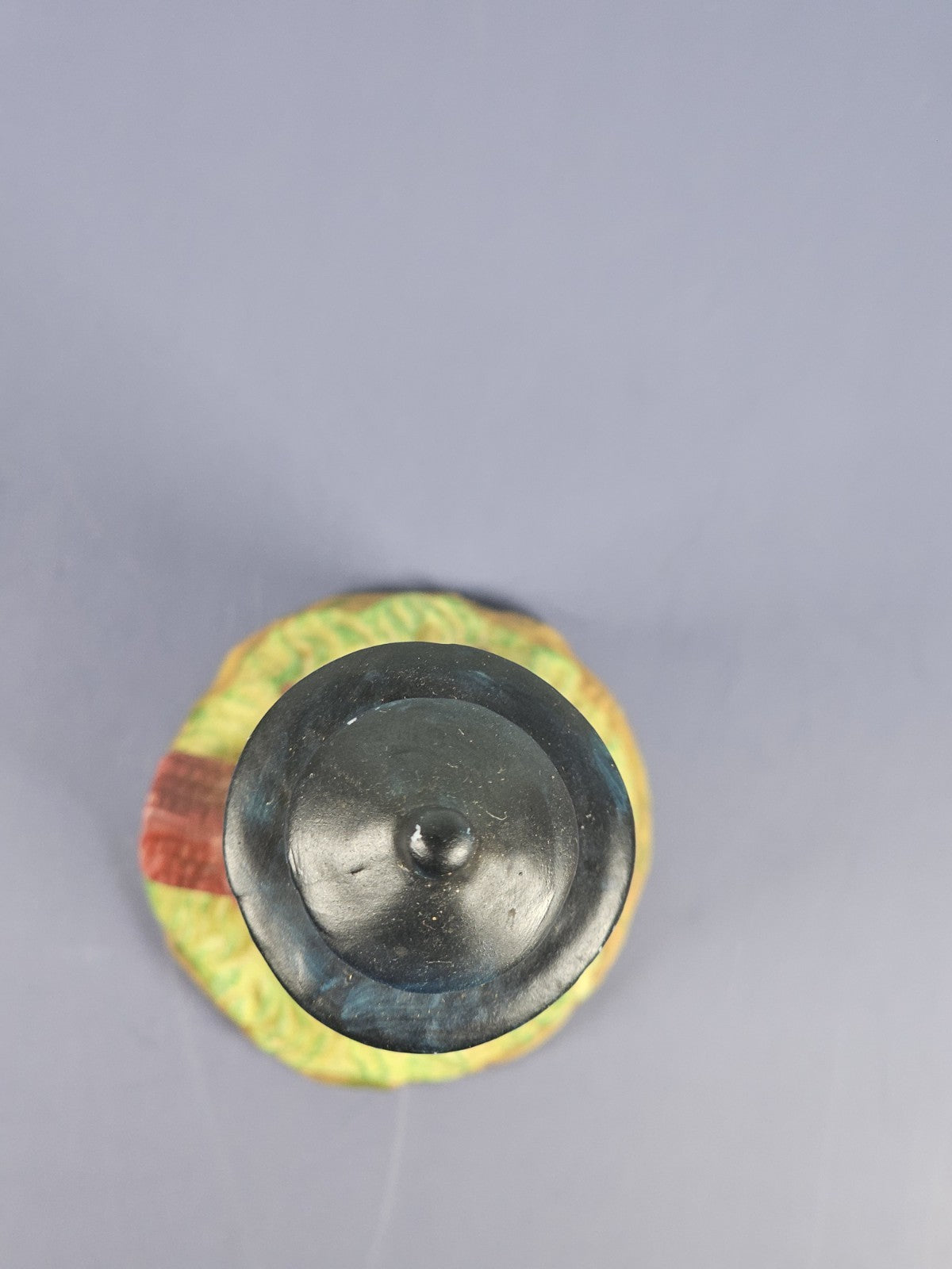 Vintage Ks Collection Beige Wood Design Red Stripe Design Lighthouse 6" Tall C