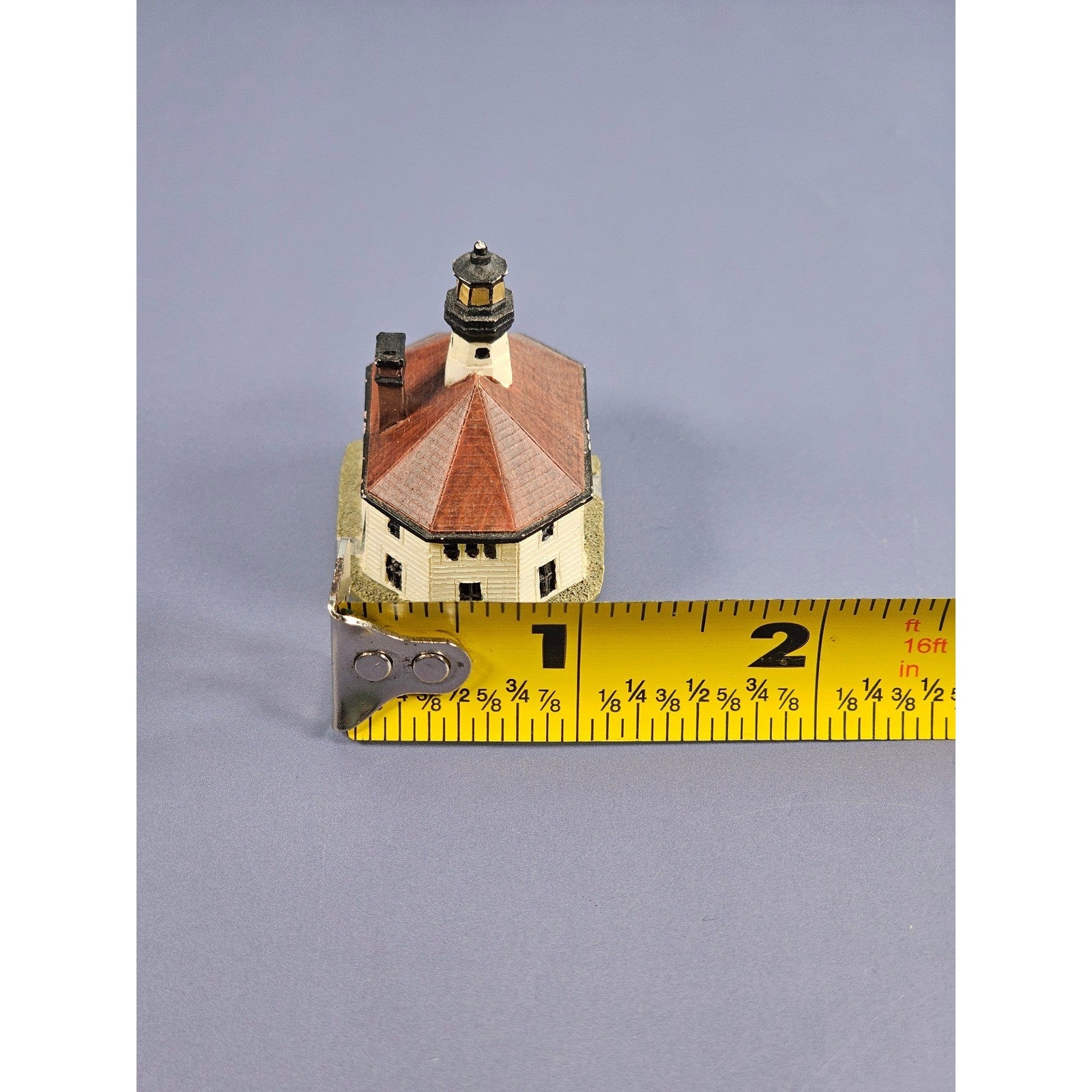 Lenox Eldred Rock Lighthouse Thimble Vintage Miniature Alaska Collectible
