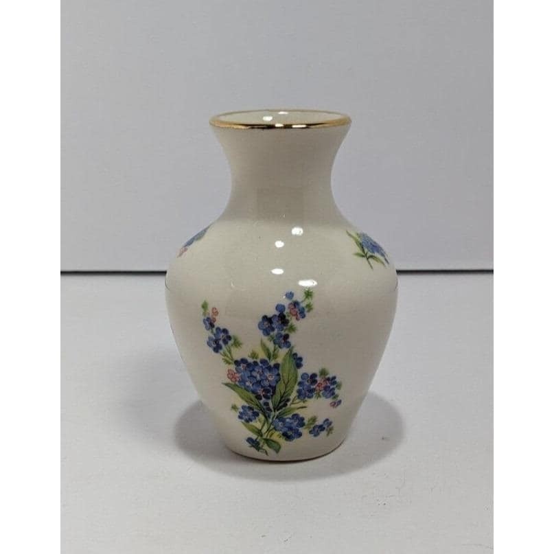 Vintage Holley Ross Vase 22K Gold Trim Porcelain 4.5 Inch